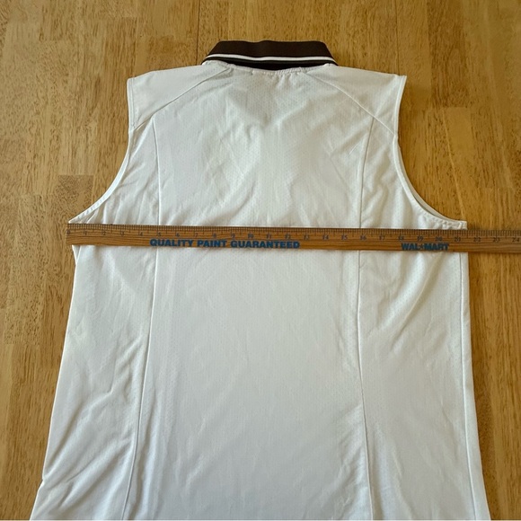 IZOD Cool FX XFG White Sleeveless Golf Shirt ladies size XL polyester spandex - Picture 4 of 5